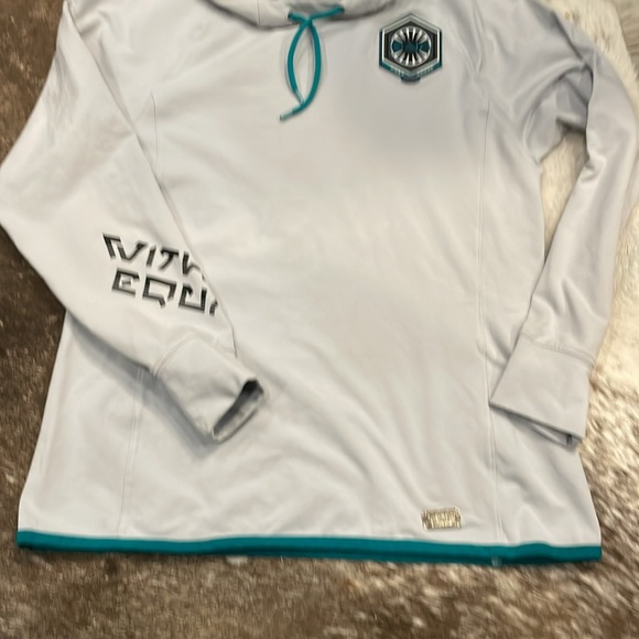 Star Wars Hoodie First Order 709 Pullover Stretch Grey Long Sleeve Size L - Picture 2 of 8